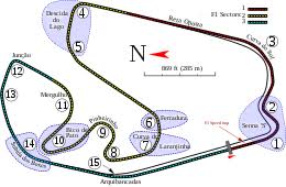 Bakı şəhər halqası) is a motor racing street circuit located in baku, azerbaijan constructed near baku boulevard. Interlagos Circuit Wikipedia