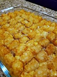 super easy tater tot cerole our
