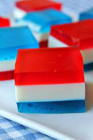 Red White Blue Finger Jello Finger Jello 4th Of July Desserts Jello Recipes