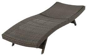 It is resistant to rust and harmful weather conditions. Gdf Studio Thelma Outdoor Wicker Chaise Lounge Chair Tropical Outdoor Chaise Lounges By Gdfstudio Houzz