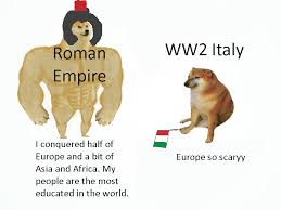 How italians do things is an image macro series featuring pictures of people performing various actions while making a finger purse hand gesture, with captions containing custom versions of the. Look At Chad Roman Empire And Virgin Italy Memes