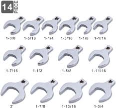 When in doubt, use the following conversion chart. Buy 14 Piece Premium 1 2 Drive Jumbo Crowfoot Wrench Set Include Standard Sae Sizes From 1 1 16 To 2 With Storage Tray Chrome Vanadium Steel And Mirror Chrome Finish Online In Vietnam B07yyvtr1v