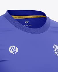 Download Men S Crew Neck Soccer Jersey Mockup Front Half Side View In Apparel Mockups On Yellow Images Object Mockups