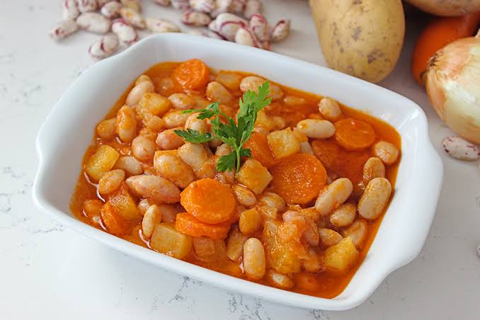Braised Borlotti Beans