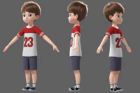Https Www Turbosquid Com 3d Models 3d Cartoon Family Rigged Character 1291435 Referral Traint Family Cartoon Kid Character Cartoon Boy