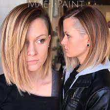 Long Blonde Bob Side Shave Thanks Maeipaint Ucfeed Undercut Undercuts Sideshave Sideshave Shaved Side Haircut Shaved Side Hairstyles Undercut Long Hair