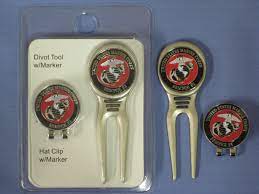 Usmc Divot Tool Ball Marker Divot Tool Ball Markers Hat Clips