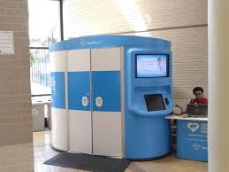 A Telemedicine Kiosk Is Outfitted With Touchscreens American Healthcare Telemedicine Health Care