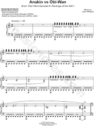 Share the best gifs now >>>. Sheet Music Boss Anakin Vs Obi Wan Sheet Music Piano Solo In A Minor Download Print Sku Mn0183351