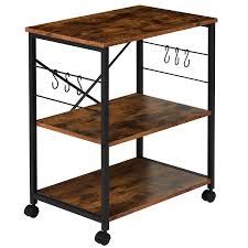 Get trade quality kitchen sinks priced low. 80 Off Itaar 3 Tier Industrial Kitchen Bakers Rack Coffee Bar Microwave Stand With Metal Frame And 6 Hooks Multifunctional Storage Racks In Kitchen Living Room Grain Black Baker S Rack Cheap And Top