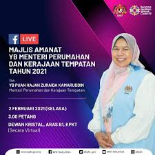 Maybe you would like to learn more about one of these? Majlis Amanat Tahun Baharu 2021 Kementerian Perumahan Dan Kerajaan Tempatan Tinggal 2 Hari Sahaja Lagi Untuk Majlis Amanat Tahun Baharu 2021 Kpkt Yang Akan Disempurnakan Oleh Yb Puan Hajah Zuraida Kamaruddin Menteri