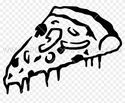 Download Svg Freeuse Library Pizza Slice Clipart Black And White Slice Of Pizza Svg Hd Png Download 825x612 1822304 Pngfind