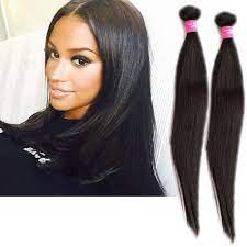3 Bunldes Malaysian Hair Extensions Real Human Natural Black Straight Hair Wefts Wigiss Human Hair Extensions Straight Human Hair Real Human Hair Extensions