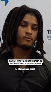 Just a kid from Omaha ♥️ @xavier.watts , Omaha Burke grad Xavier Watts is  hitting the biggest stage in college football with Notre Dame in the  national championship