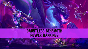 Break both the front legs of a stormclaw. Dauntless Behemoth Power Rankings