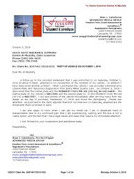 Documents And Letter To Denise Al Mustafa Claims Examiner Geico Insurannce Re License Plate And Contents Of 2004 Santa Fe October 3 2016 Pro Se Legal Representation In The United States
