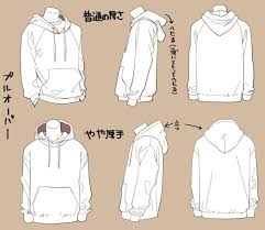 Image of 10 cute anime guys easy anime drawing ideas for beginners. Anime Clothes Hoodie Drawing Reference