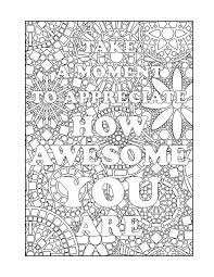 Take time for yourself as a creative activity to enjoy with your children with beautiful free printable mindfulness colouring pages for adults and kids. Page From The Books Being In The Now A Colouring Book Which Contains Illustrated M Mindfulness Colouring Coloring Pages Inspirational Detailed Coloring Pages