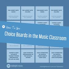 Tv music channels on the go 7.2.027. How To Use Choice Boards In The Music Classroom Midnight Music