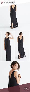 Madewell Black Lakeshore Button Back Maxi Dress Dresses Madewell Dresses Maxi Dress