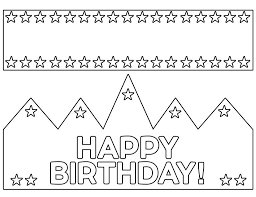 Ford crown victoria coloring page printable. Free Printable Happy Birthday Crown Paper Trail Design Happy Birthday Crown Birthday Crown Happy Birthday Cards Printable