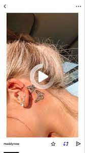 Tatuaje De Oreja De Mariposa Ear Tattoo Tattoos Small Butterfly Tattoo