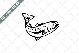 Download Speckled Trout Spotted Seatrout Svg Pre Designed Illustrator Graphics Creative Market