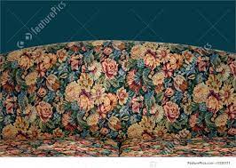 Floral patterned upholstered chairs go well with solid colored couches, or they could be part of a set and the couch could have a matching pattern. Old Sofa Stock Photo I1530311 At Featurepics