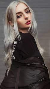 Pin By Wolfqueen On Nova Blonde Alt Girl Albino Model Short Hair Model