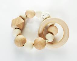 Attache Tetine Chat Couleur Au Choix Bleu Rose Mint Perles Bois Naturel Crochet Cadeau Naissance Attache Doudou Rattle Teething Ring Gifts