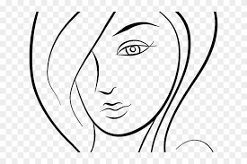 Over 2075 line art png images are found on vippng. Girl Face Clipart Line Art Hd Png Download 640x480 2134401 Pngfind