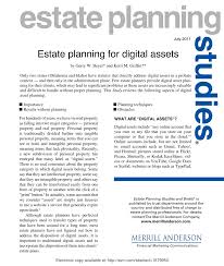 Never miss out on learning about the next big thing. Pdf Estate Planning For Digital Assets