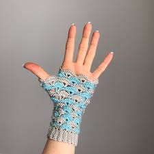 Maybe you would like to learn more about one of these? Shell We Dance Fingerless Gloves Crochet Pattern Pdf Etsy