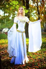 The Elven Wedding Dress By Ainaven On Deviantart Elven Dress Elven Wedding Dress Medieval Wedding Dress