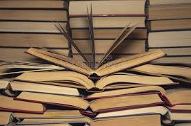 Many Open Books On The Background Of Stacks Of Books Many Open Old Books Lying Spon Books Open Background Open Book Stack Of Books Book Background