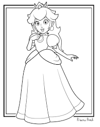 71 best mario images on pinterest. Printable Mario Coloring Pages Mario Coloring Pages Super Mario Coloring Pages Princess Coloring Pages