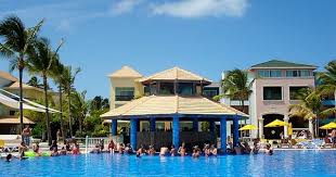 Swimup Bar Ocean Blue Sand Punta Cana Dominican Republic