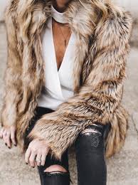 Black And White Faux Fur Coat Pin On Fashion Secrets For Women