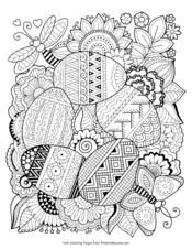 We have simple images for younger coloring fans and advanced images for adults to enjoy. Easter Coloring Pages Free Printable Pdf From Primarygames