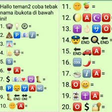Jawaban Tebak Gambar Emoji Grosir Dp Bbm Terbaru 2019