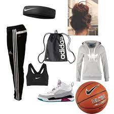 Basketball Practice Except I D Rather Have A Pony Tail Than A Messy Bun Basketballgear Basketball Clothes Sporty Outfits Basketball Girls Outfits