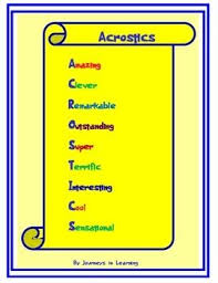 Acrostic Poems Simple Poems Acrostic Acrostic Poem