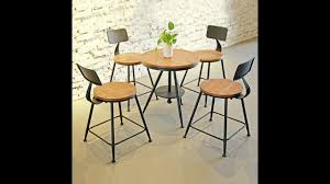 Coffee Bar Table And Chair Combination Bar Dessert Milk Tea Shop Leisure Solid Wood Reception Round Table Tables Tabl Coffee Table Custom Table Cafe Tables