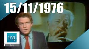 Je ne sais pas de quoi il est mort,mais c'est pas une grosse perte,cette salope.il a quitté sophie dommier,et elle est morte dans la misère.bedos=pourriture.!!! 20h Antenne 2 Du 15 Novembre 1976 Jean Gabin Est Mort Archive Ina Youtube