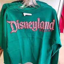 Disneyland Green Christmas Spirit Jersey Nwt