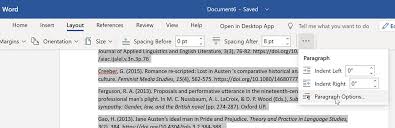 Margins are the blanks areas of space around the edge of your word document. How Do You Make A Hanging Indent In Word Online For Your Reference List Libanswers