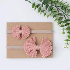 Macrame Headband Fringe Bow Macrame Bow Boho Hair Bow Boho Headband Macrame Fringe Bow Macrame Headband Macrame Patterns Tutorials Diy Headband