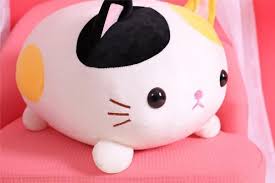 Kawaii lying cat plush soft pillow cute stuffed animal toys doll lovely kid girl. 1pc 35 45cm Kawaii Lying Cat Plush Soft Pillow Cute Stuffed Animal Toys Doll Lov Plush Baby Toys