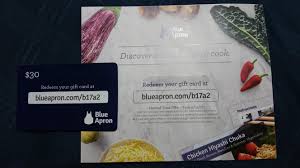 Save up to 3% off. Blue Apron 30 Gift Card Coupons