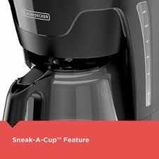 Handy templates guide installation onto flat bottom style cabinets. 12 Cup Programmable Coffeemaker With Vortex Technology Black Cm1110b Black Decker